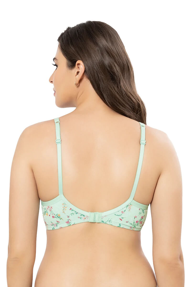 Amante Cotton Ditsy Padded Non-Wired T-Shirt Bra #BRA10202