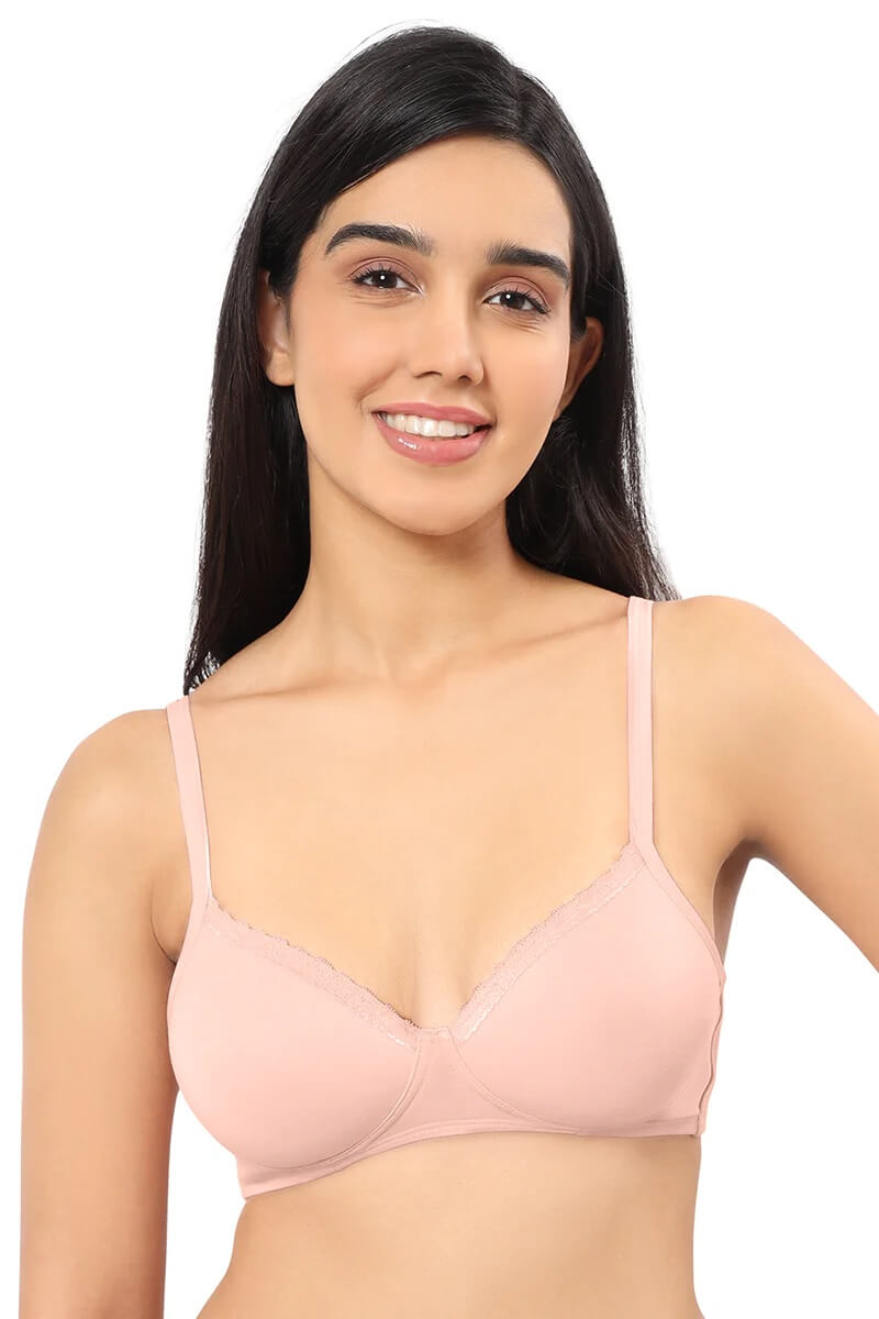 Amante Impatiens Pink Padded Non-Wired T-Shirt Bra #BRA10202