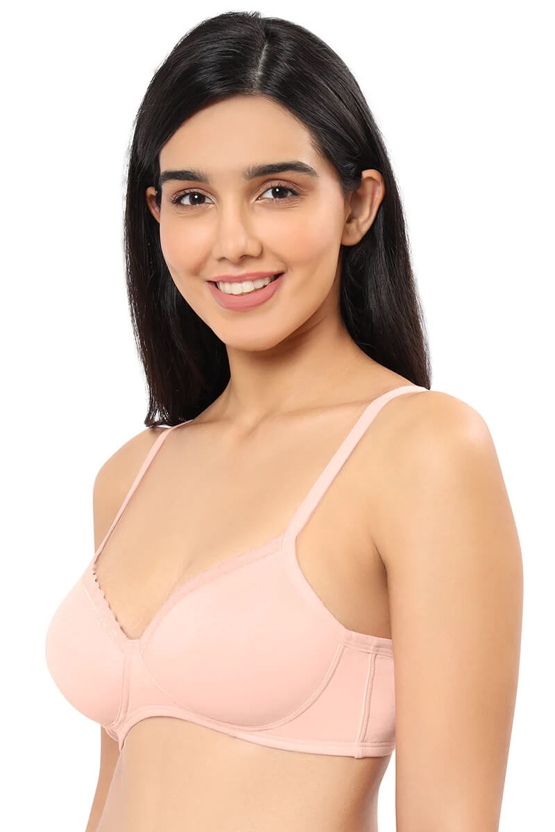 Amante Impatiens Pink Padded Non-Wired T-Shirt Bra #BRA10202