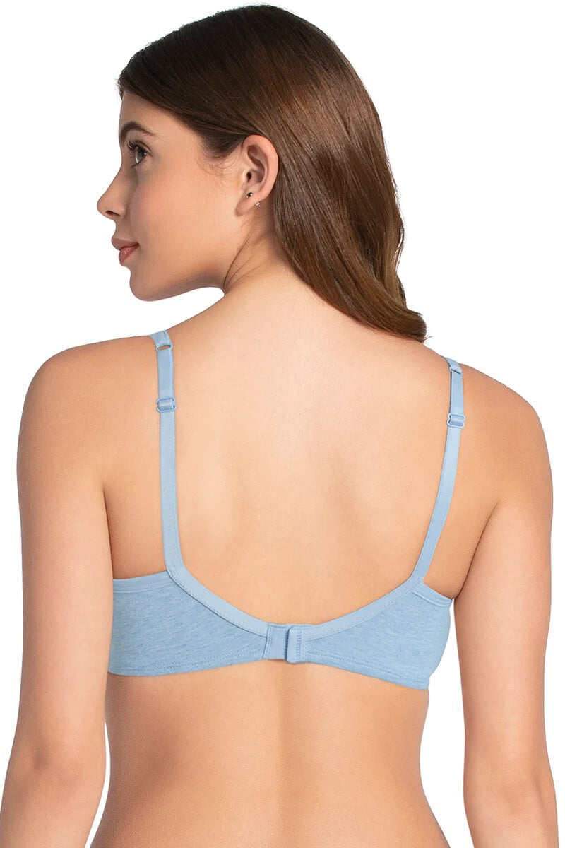 Amante Soft Chambray Marl Padded Non-Wired T-Shirt Bra #BRA10202