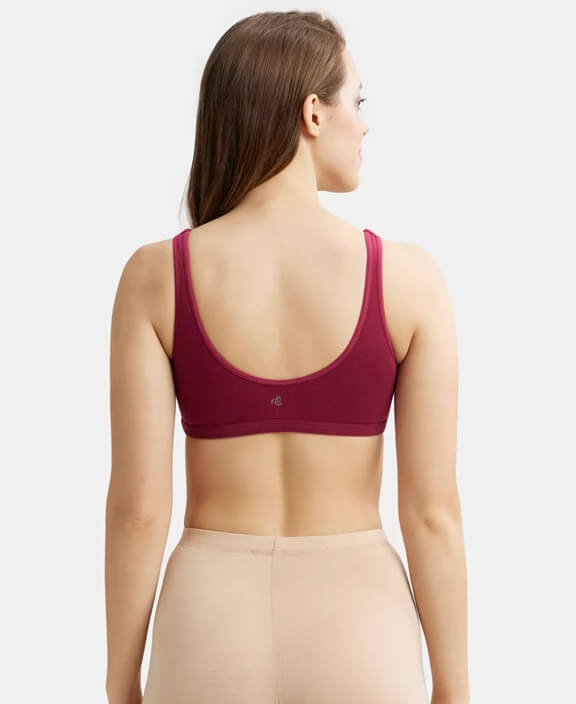 Jockey Beet Red Crop Top for Women #1550