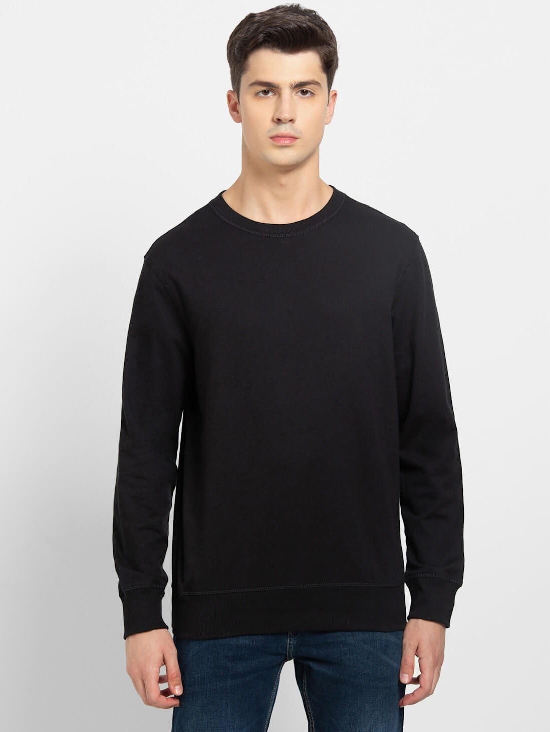 Jockey Black French Terry Sweatshirt for Men #2716 – Route2Fashion