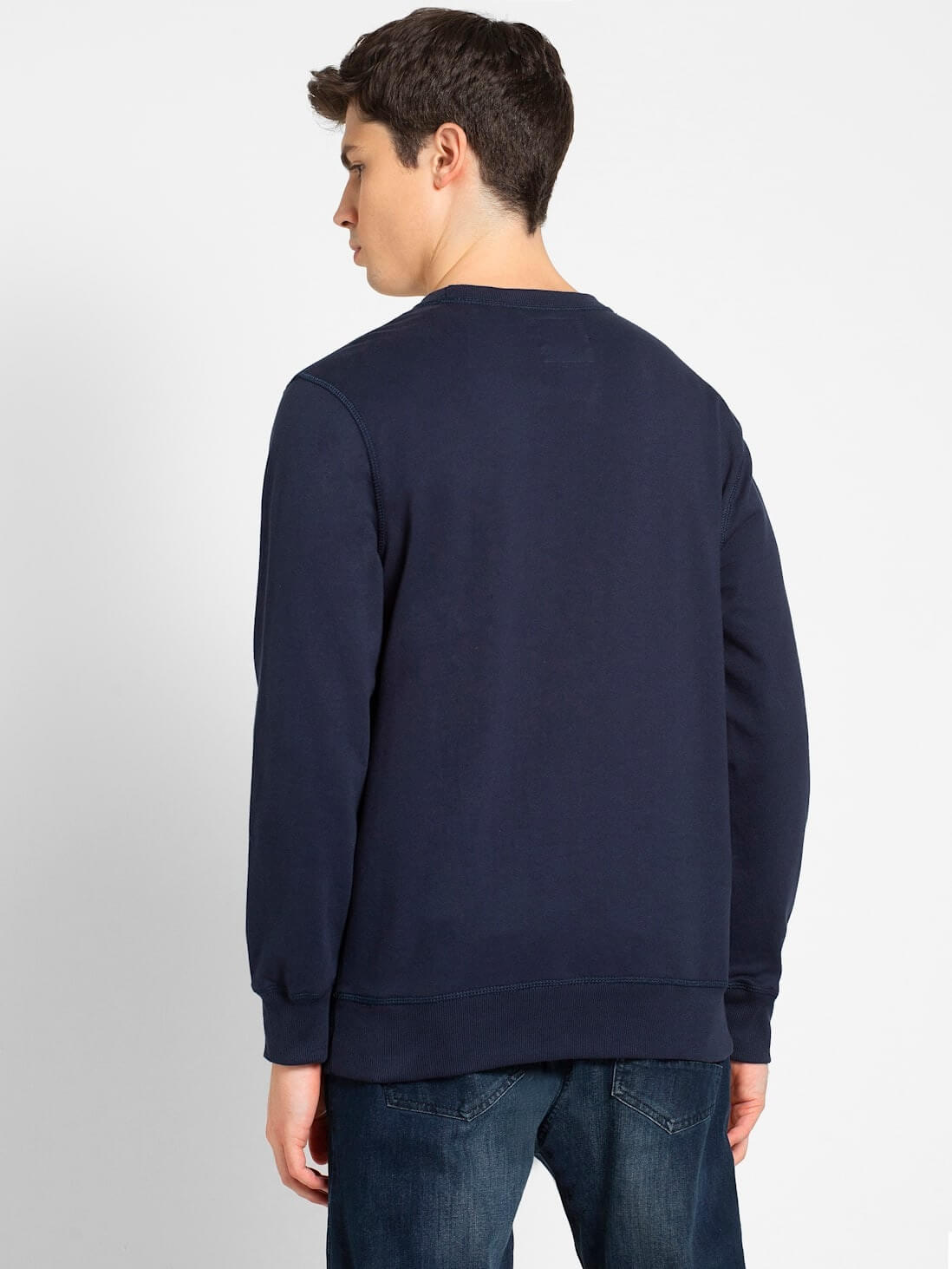 Jockey Navy French Terry Sweatshirt for Men #2716