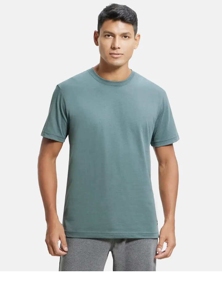 Jockey Balsam Green Round Neck T-Shirt for Men #2714 – Route2Fashion
