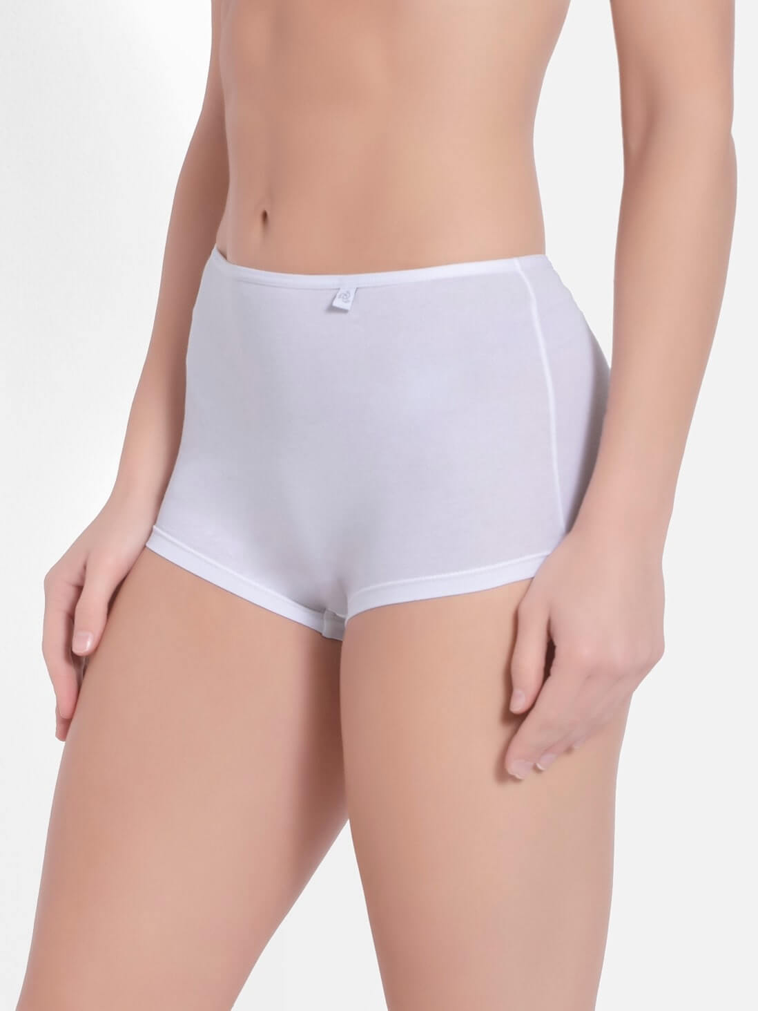 Jockey White Boy Leg Brief for Women #SS04