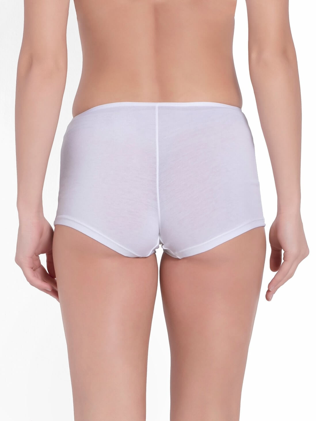 Jockey White Boy Leg Brief for Women #SS04