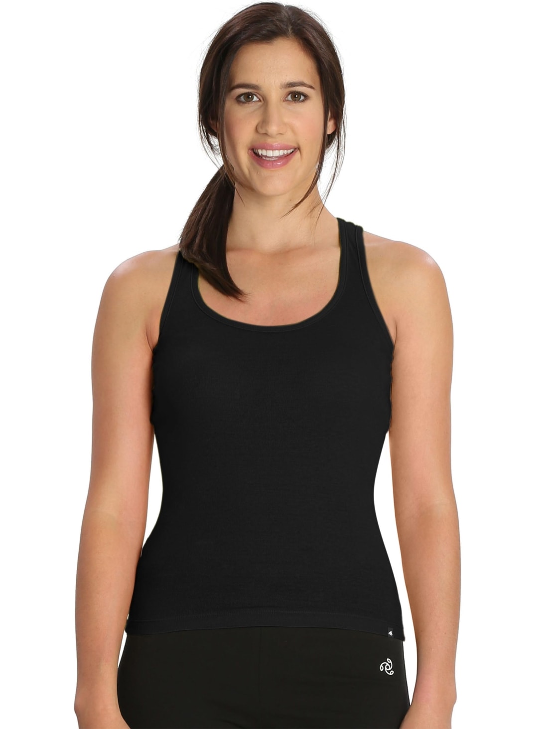 Jockey Black Racerback Tank Top for Women #1467