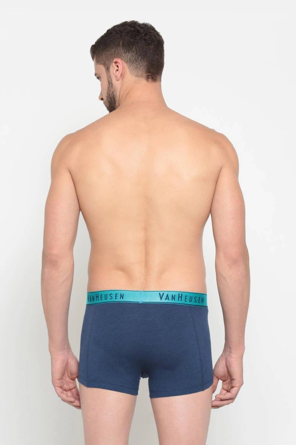 Van Heusen Navy Melange Trunk for Men #20045