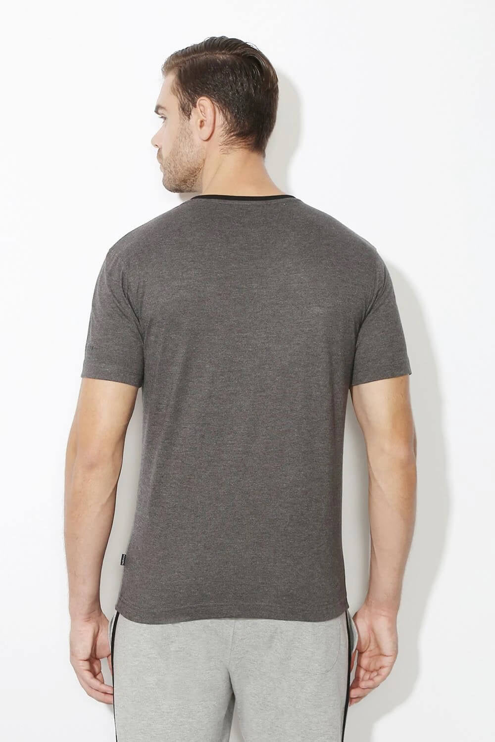 van heusen 60001 charcoal melange back