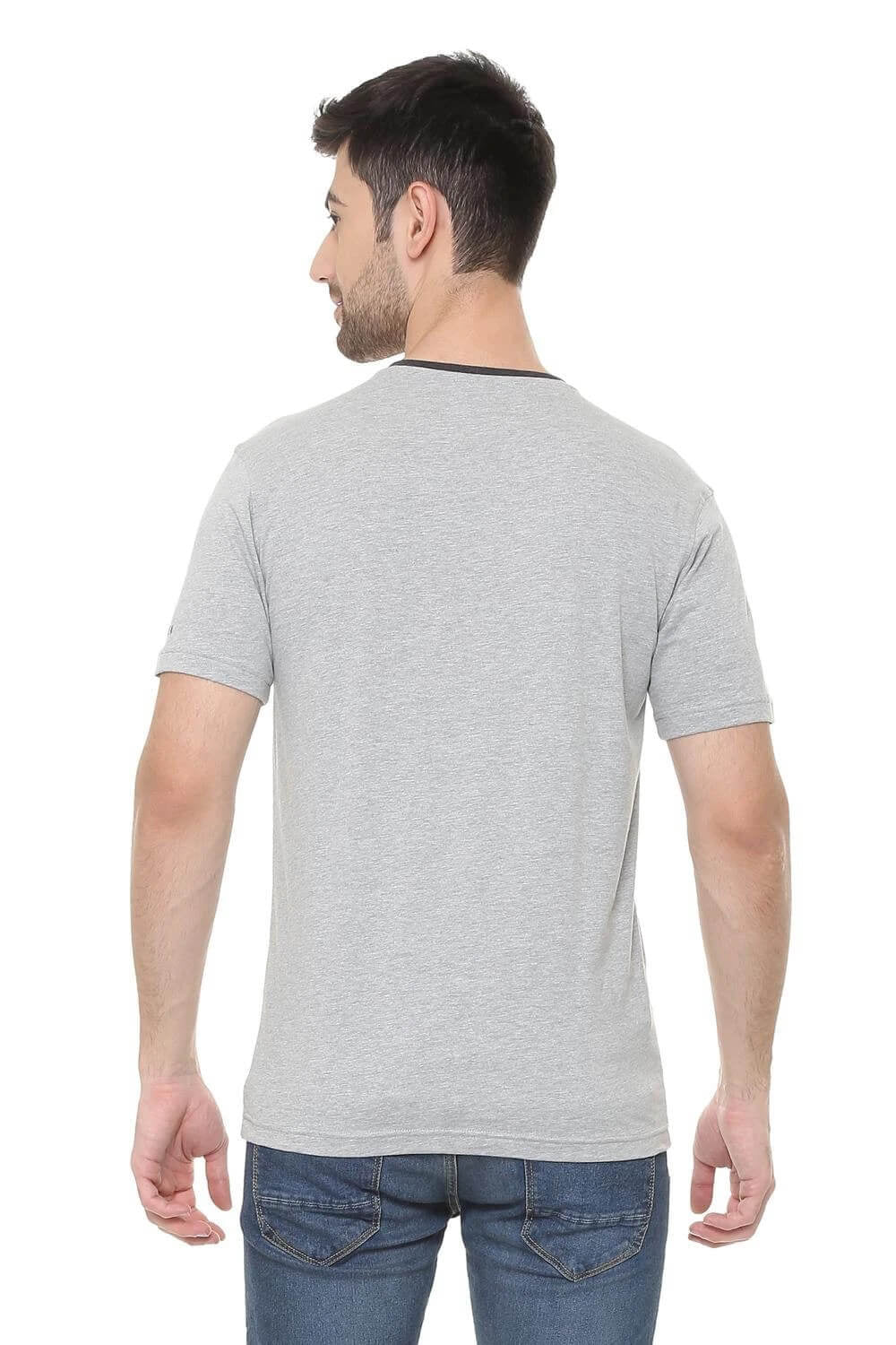 van heusen 60001 grey melange back