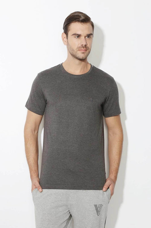 Van Heusen Charcoal Tshirt for Men #60021