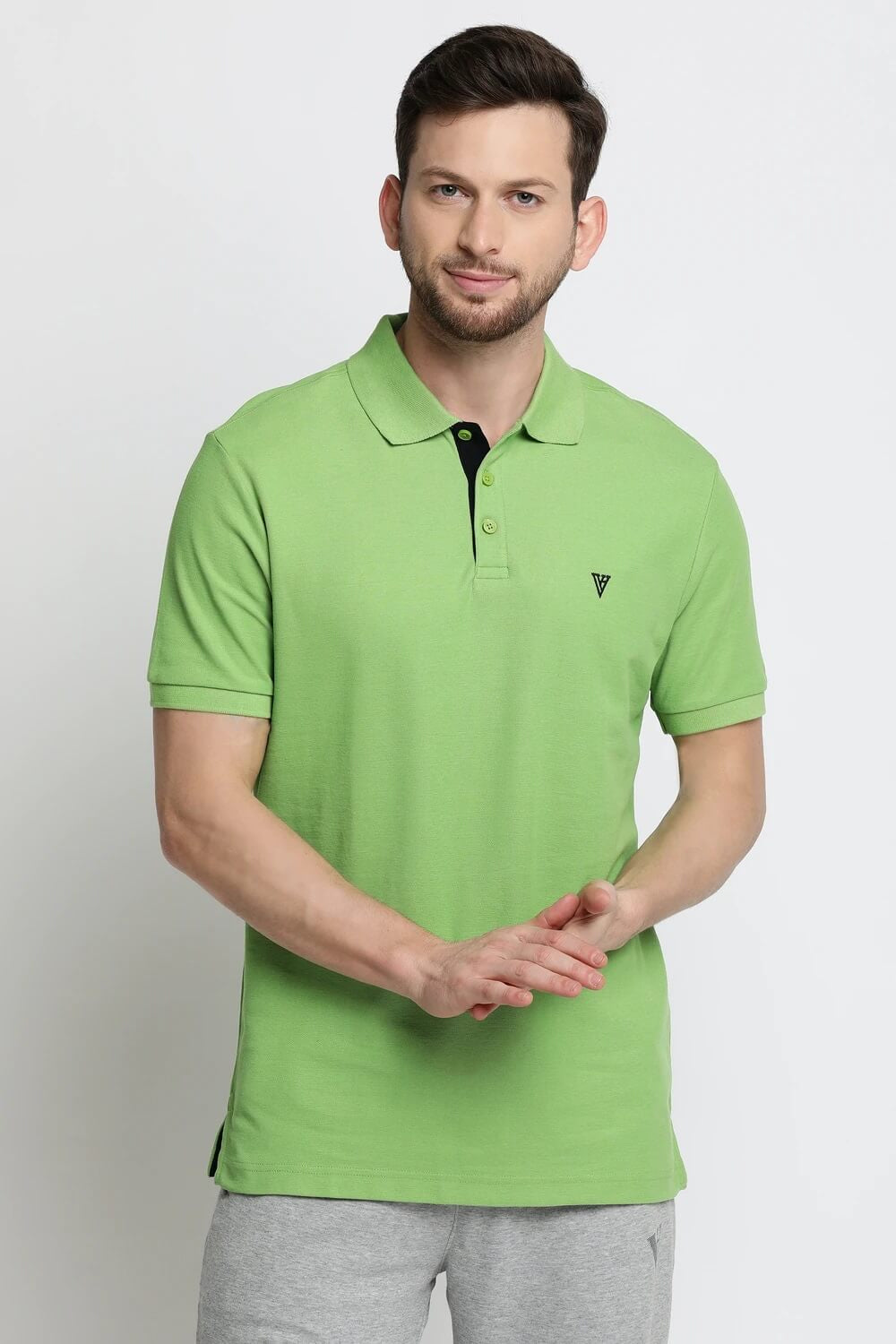 Van Heusen Green Polo Tshirt for Men #60032