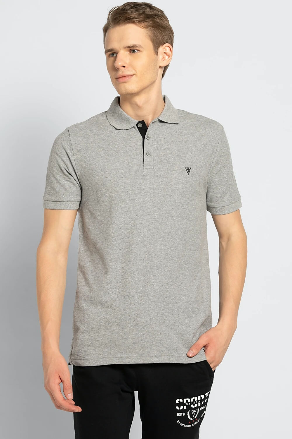 Van Heusen Grey Polo Tshirt for Men 60032 – Route2Fashion