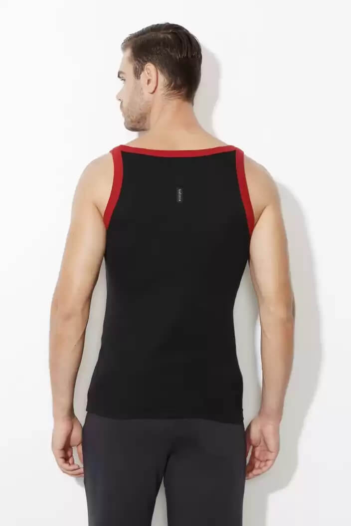 Van Heusen Black Racer Vest for Men #60072