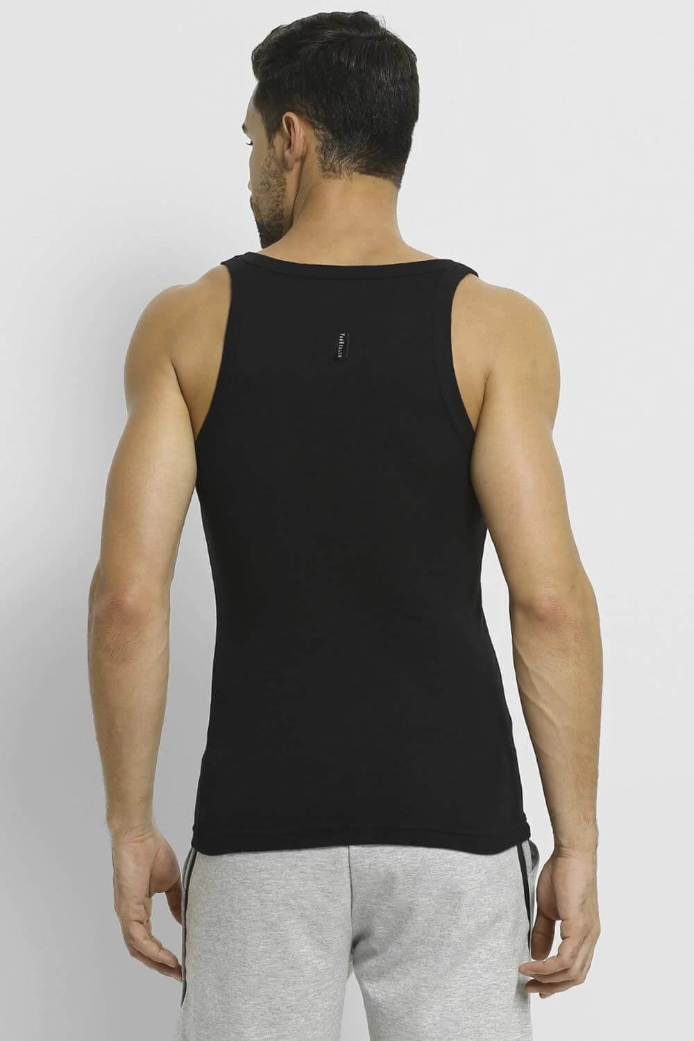 Van Heusen Black Racer Vest for Men #60077