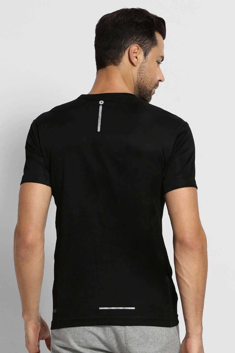 Van Heusen Black Dry Fit Tee for Men #61002
