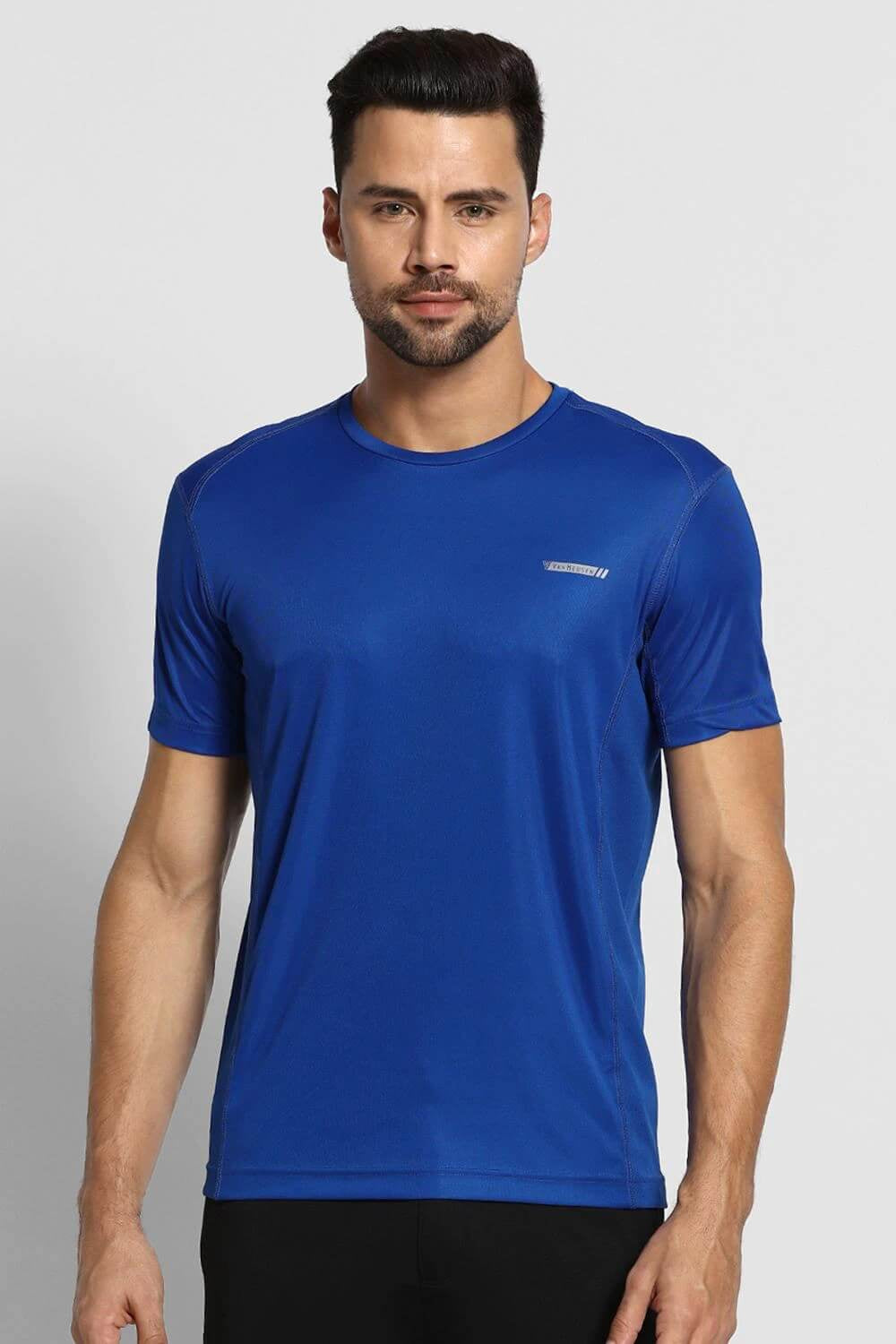 Van Heusen Blue Dry Fit Tee for Men #61002