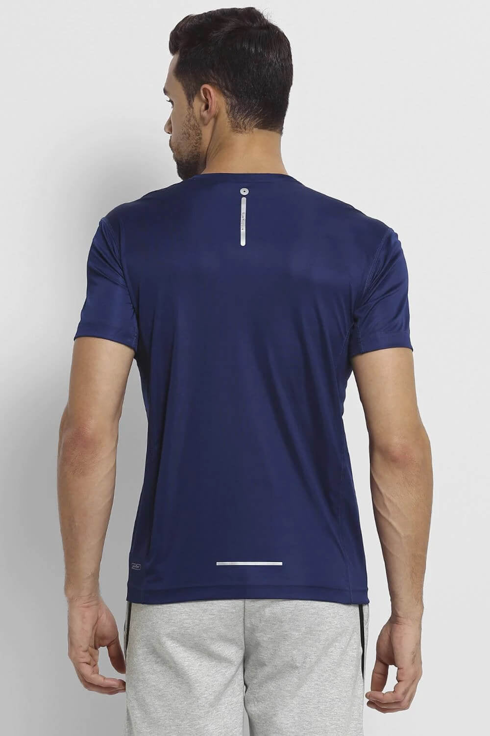 Van Heusen Navy Dry Fit Tee for Men #61002