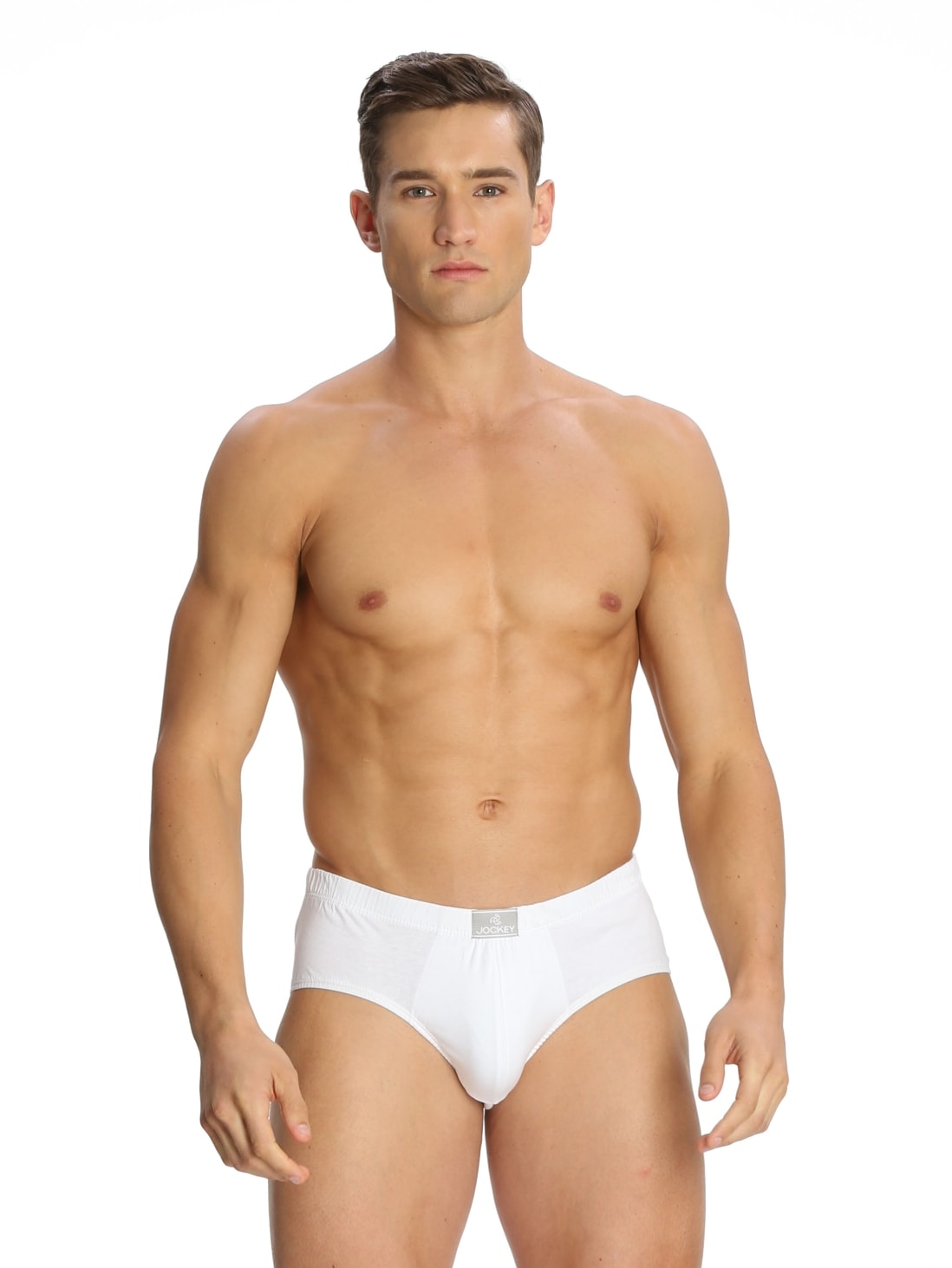 Jockey White Poco Brief for Men Pack of 3 #8035