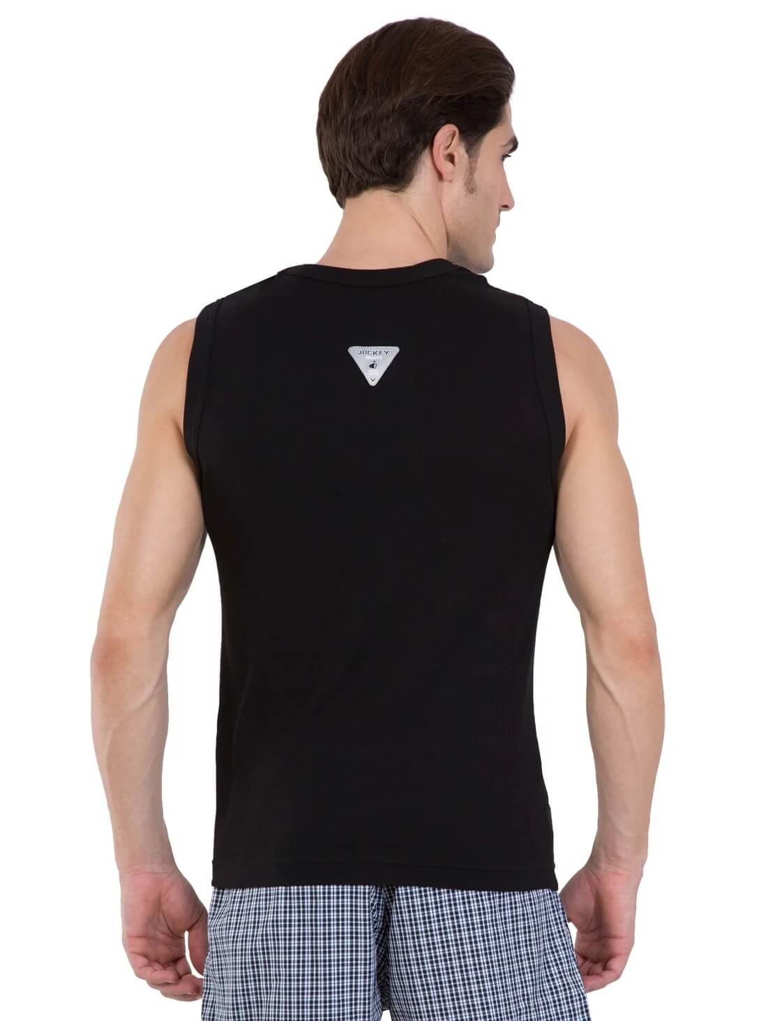 Jockey Black Muscle Tee for Men #9930