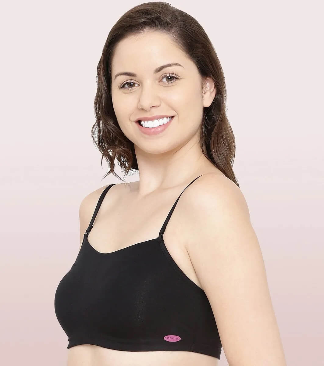 Enamor Black Cami Bra #A022