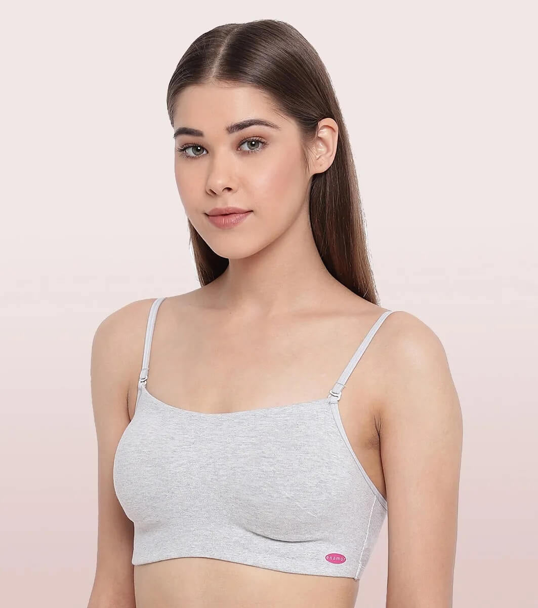 Enamor Grey Cami Bra #A022