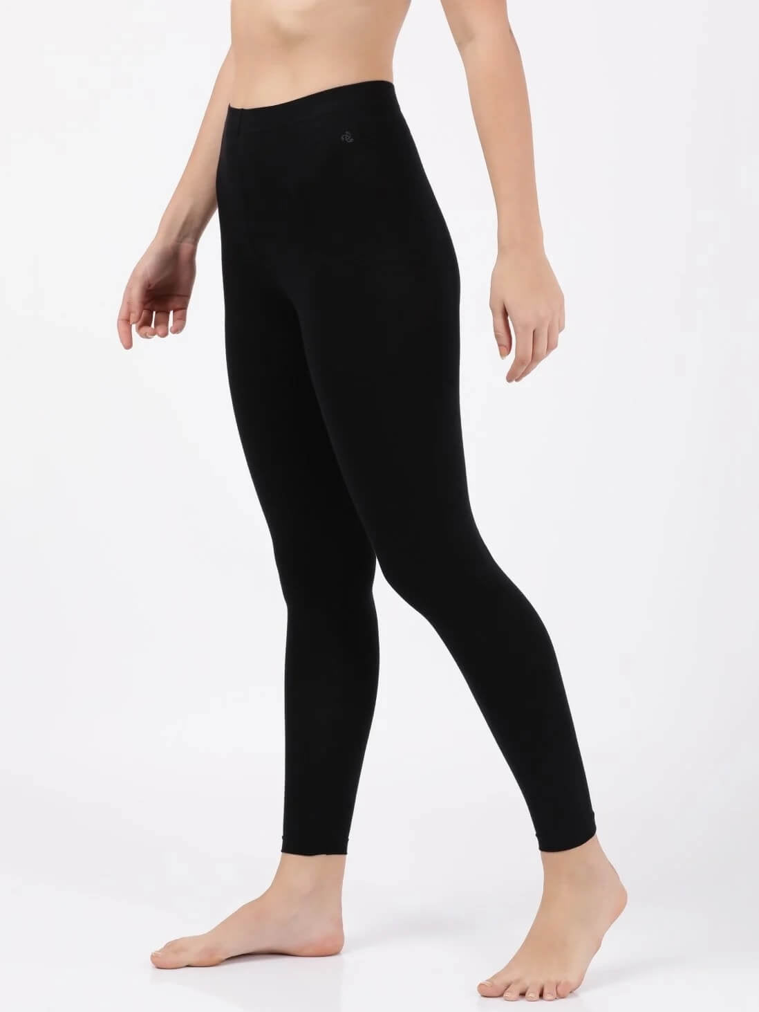 Jockey Black Leggins for Women #AW87