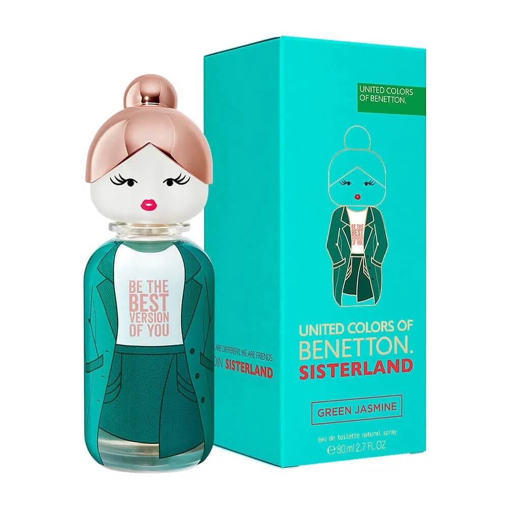 benetton sisterland green jasmine edt 80 ml