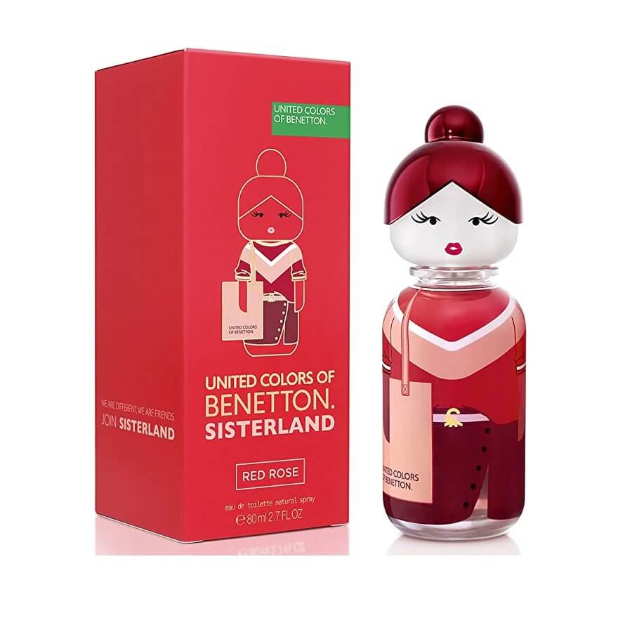 benetton sisterland red rose edt 80ml