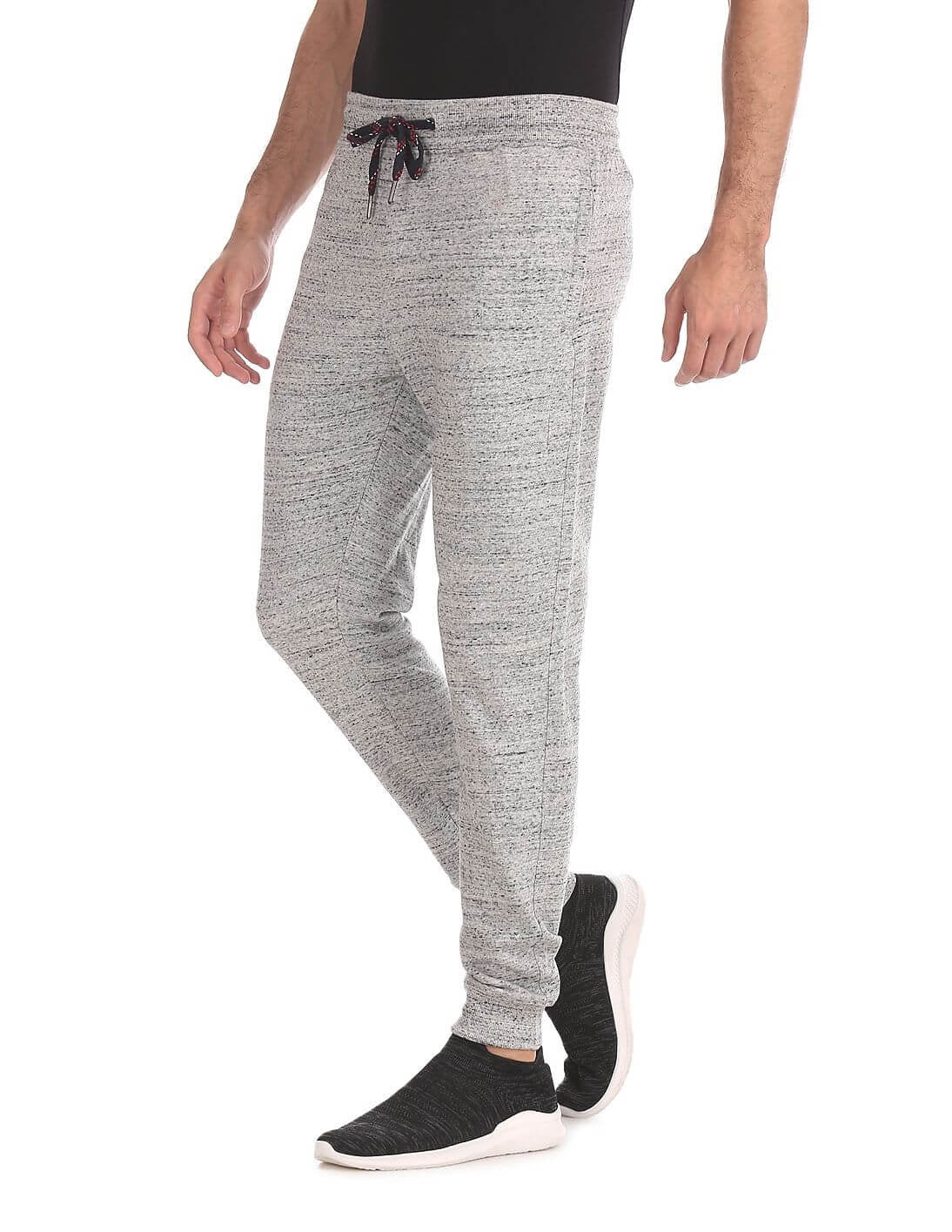 U S Polo Assn Grey Textured Jogger for Men I603