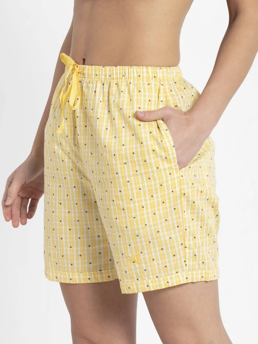 Jockey Banana Checkered Boxer for Women #RX15