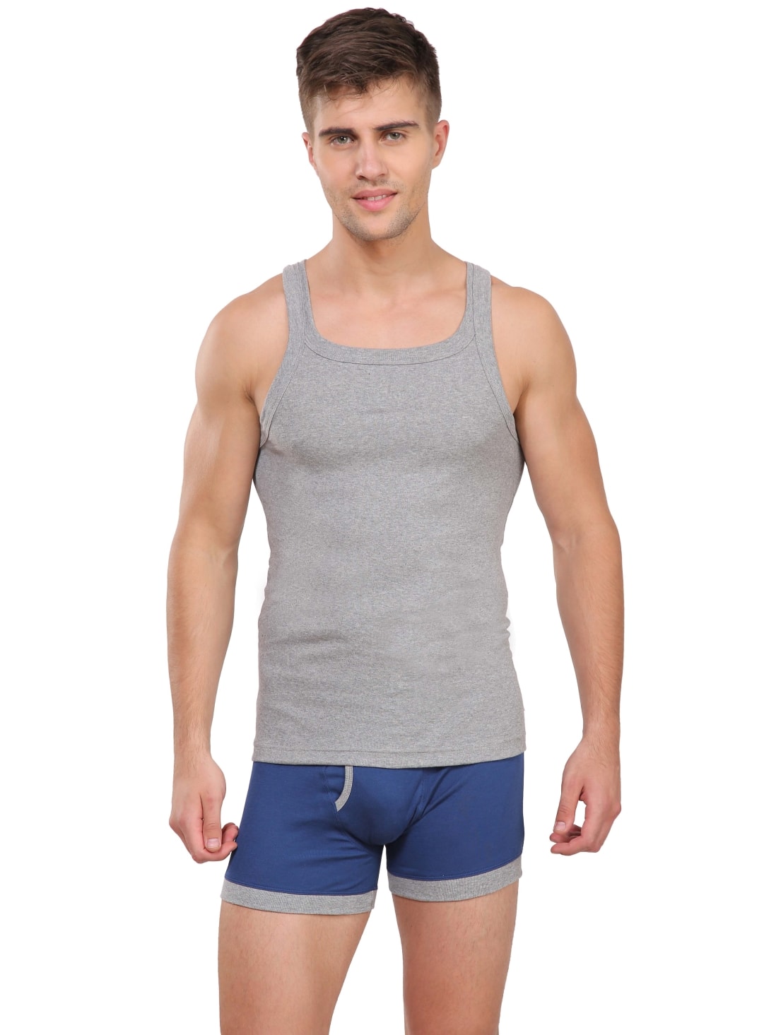 Jockey Zone Grey Square Neck Vest #US26