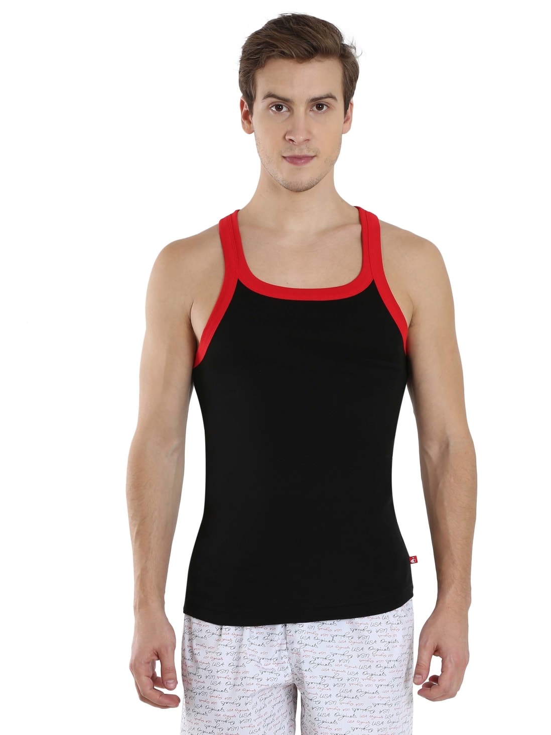 Jockey Black Fashion Vest for Men #US27