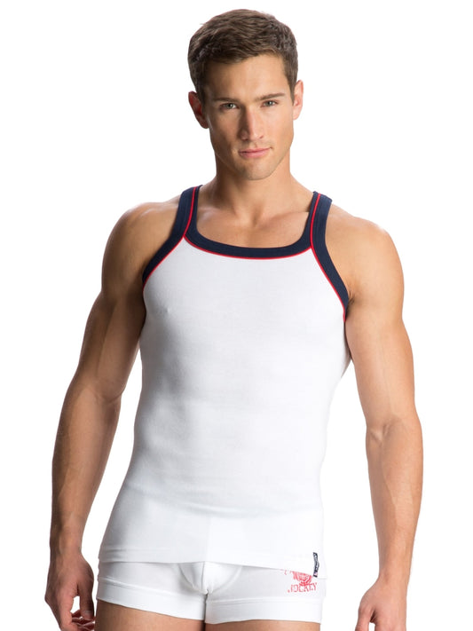 Jockey White USA Originals Vest #US54