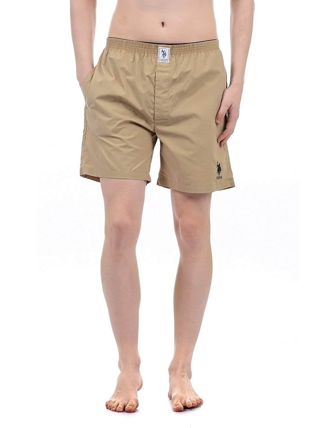U S Polo Assn Khakhi Cotton Boxer for Men #I108