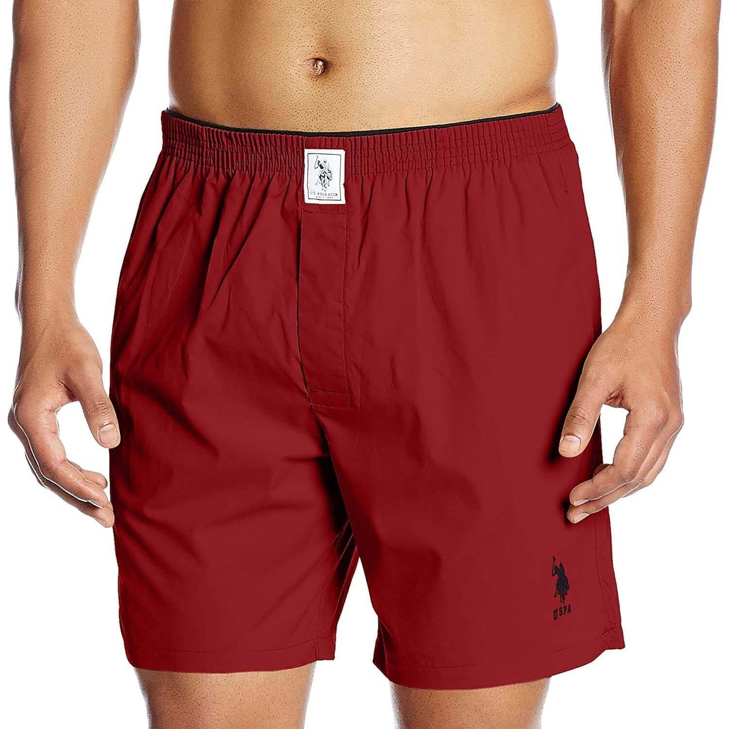 U S Polo Assn Red Cotton Boxer for Men #I108
