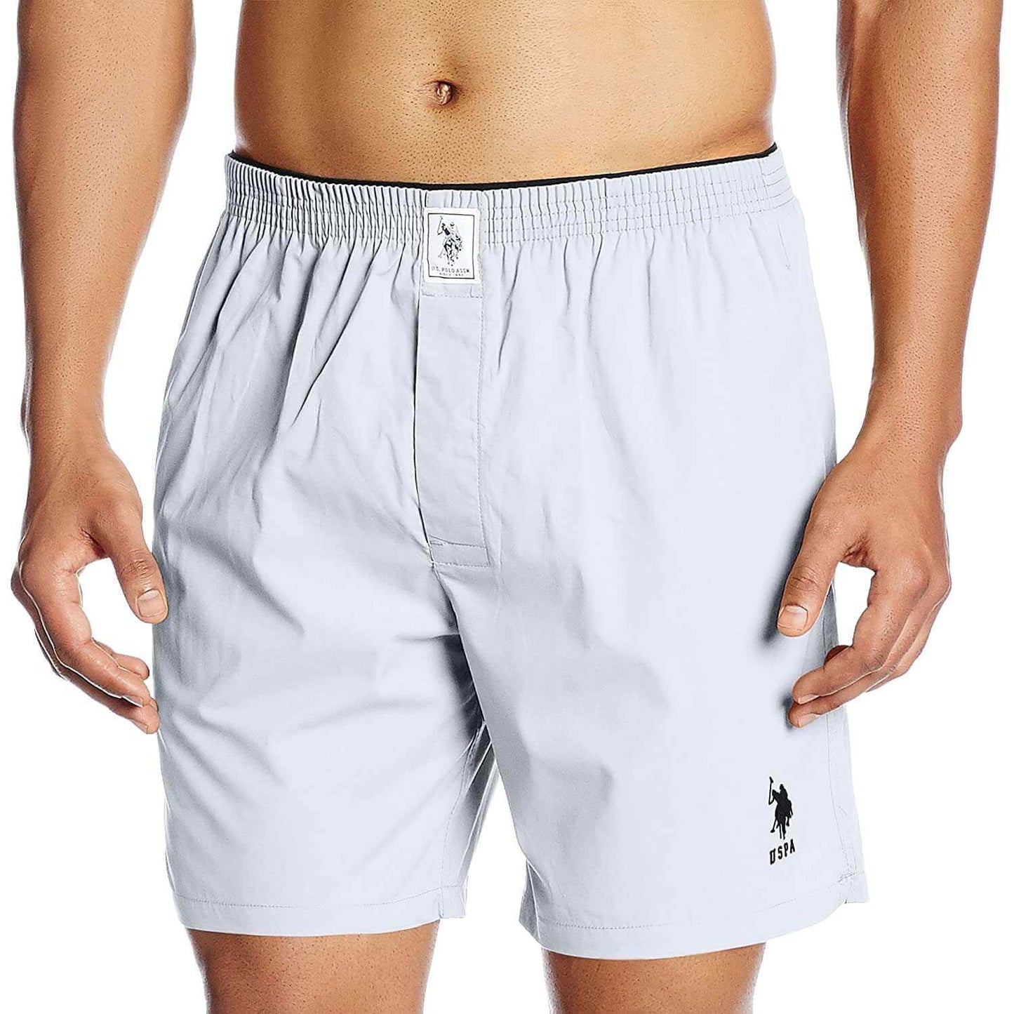 U S Polo Assn White Cotton Boxer for Men #I108