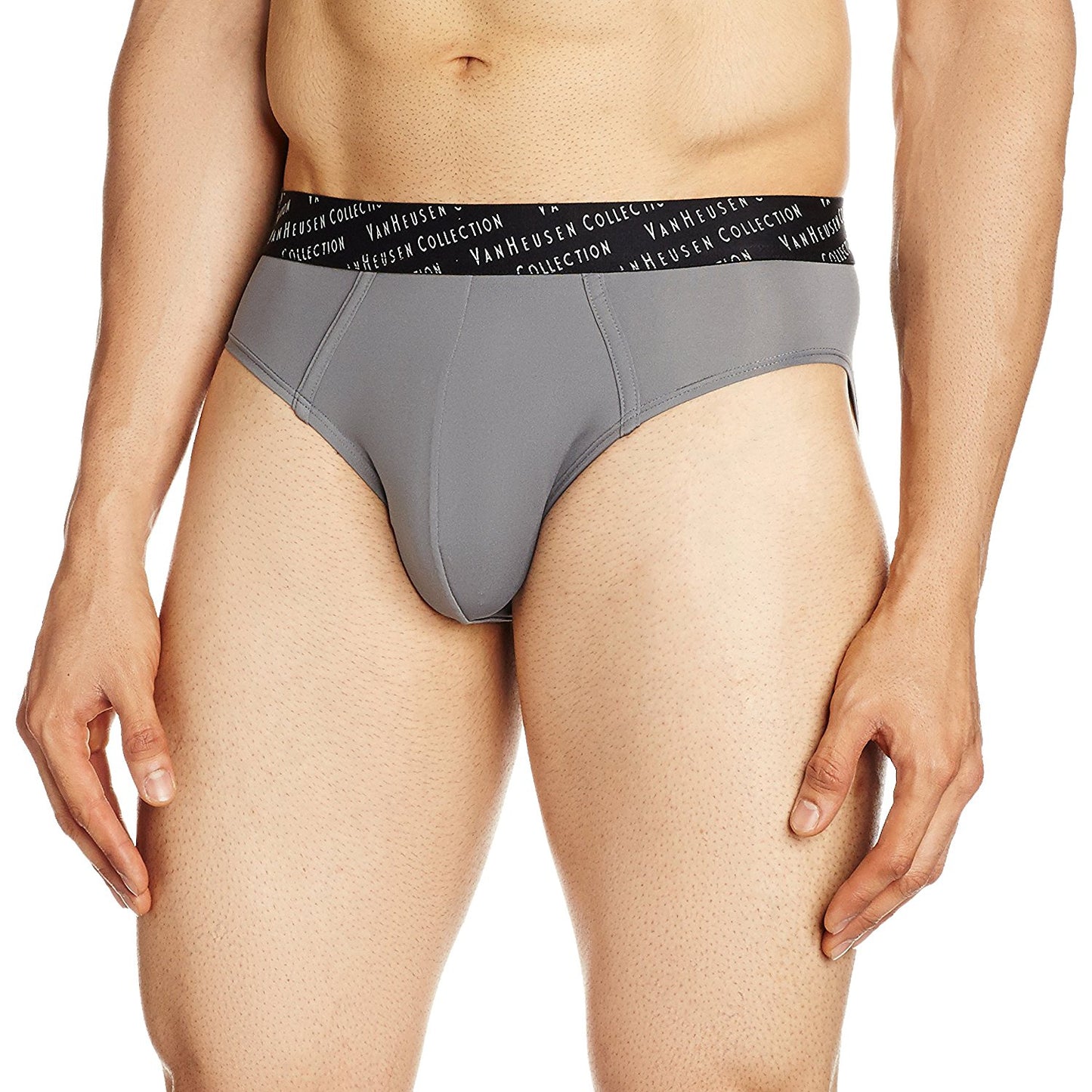 Van Heusen Grey Nylon brief for Men #30005
