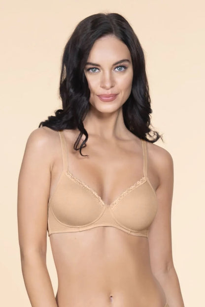 Amante Nude Padded Non-Wired T-Shirt Bra #BRA10202