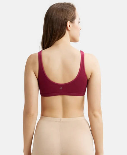 Jockey Beet Red Crop Top for Women #1550
