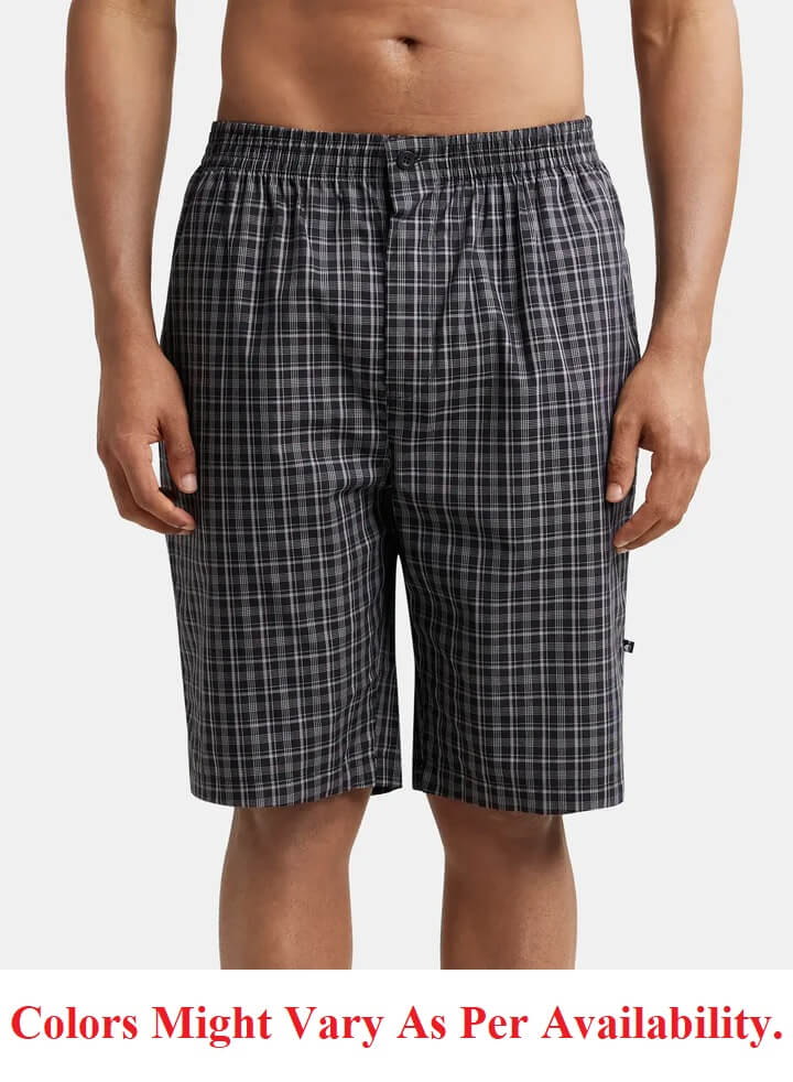 Jockey Assorted Check Bermuda Shorts for Men 9005 Route2Fashion