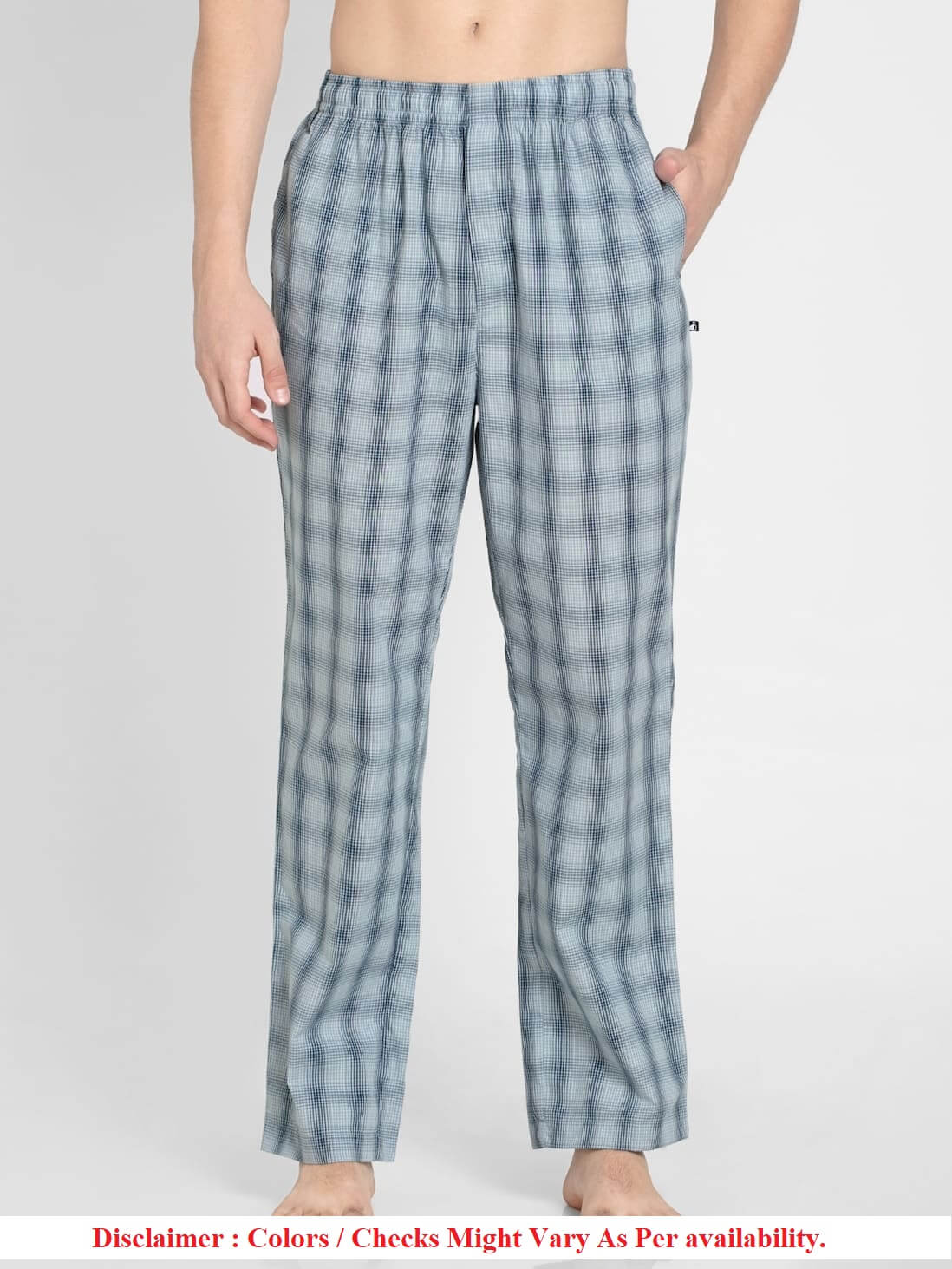 Buy Men's Tencel Micro Modal Cotton Elastane Stretch Regular Fit Checkered  Sleep Shorts with Side Pockets - Mid Blue Print IM02 | Jockey India