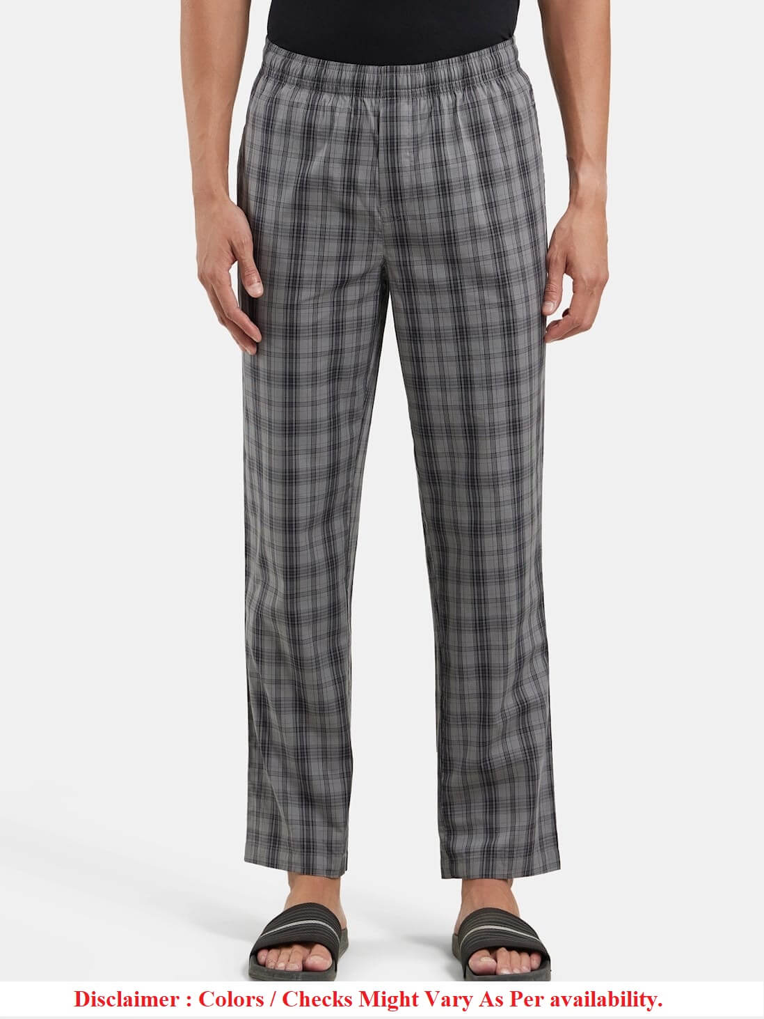 Buy Men's Tencel Micro Modal Cotton Elastane Stretch Regular Fit Checkered  Pyjama with Side Pockets - Mid Grey Des IM03 | Jockey India