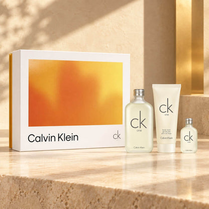 Calvin Klein One 3 Pc Giftset for Women & Men EDT