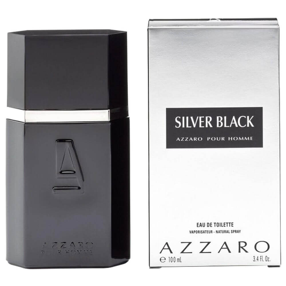 silver black azzaro pour homme