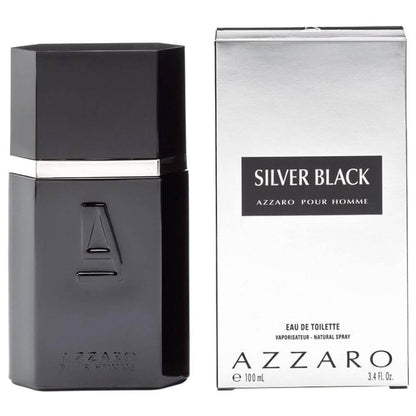 silver black azzaro pour homme
