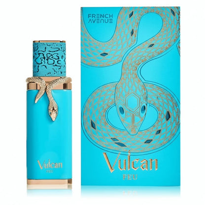 French Avenue Vulcan Feu bottle and box studio