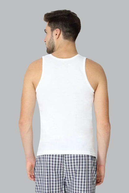 Van Heusen White Undershirt for Men #10071 [Pack of 2]
