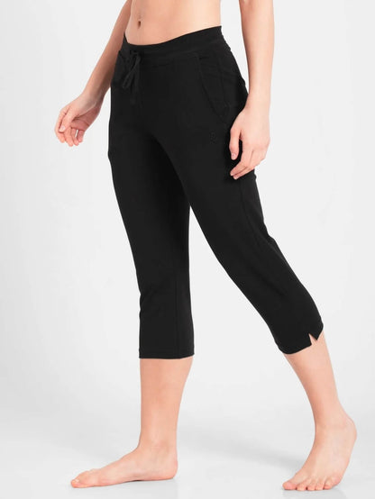 Jockey Black Capri Pants for Women #1300 [New Fit]