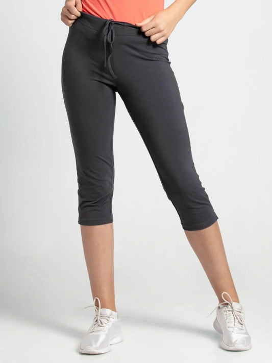 Jockey Grey Capri Pants for Women #1300 [Old Fit]